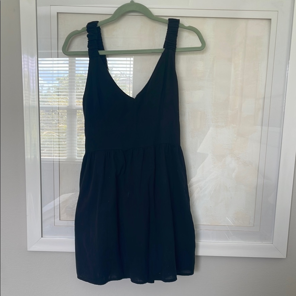 Abercrombie 100% cotton black dress -size M